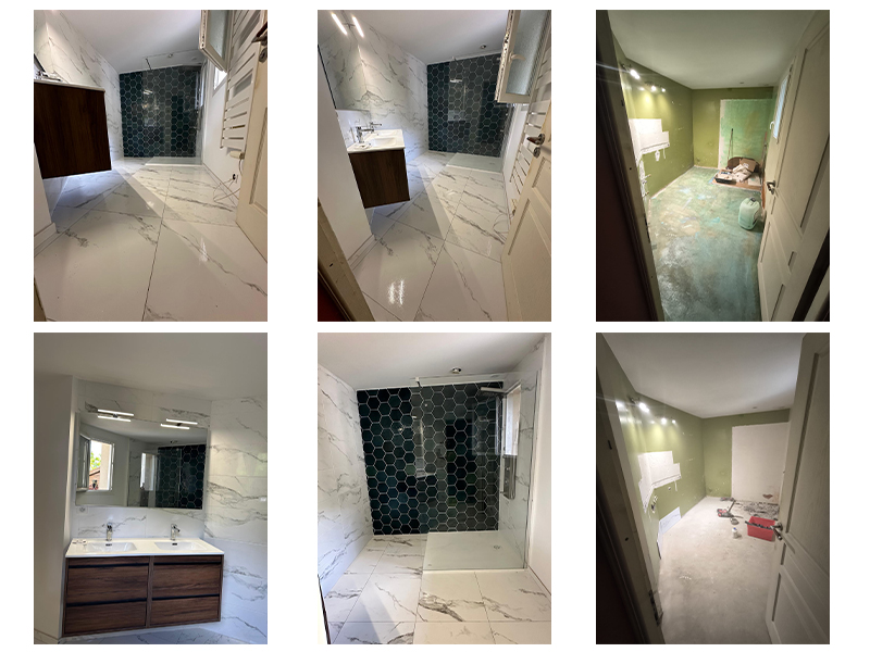 rénovation complète d'une salle de bain